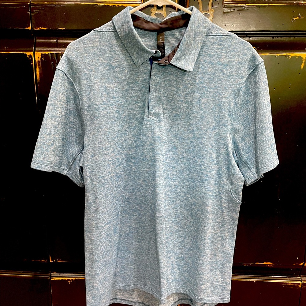 Lululemon Polo-M heather-light blue